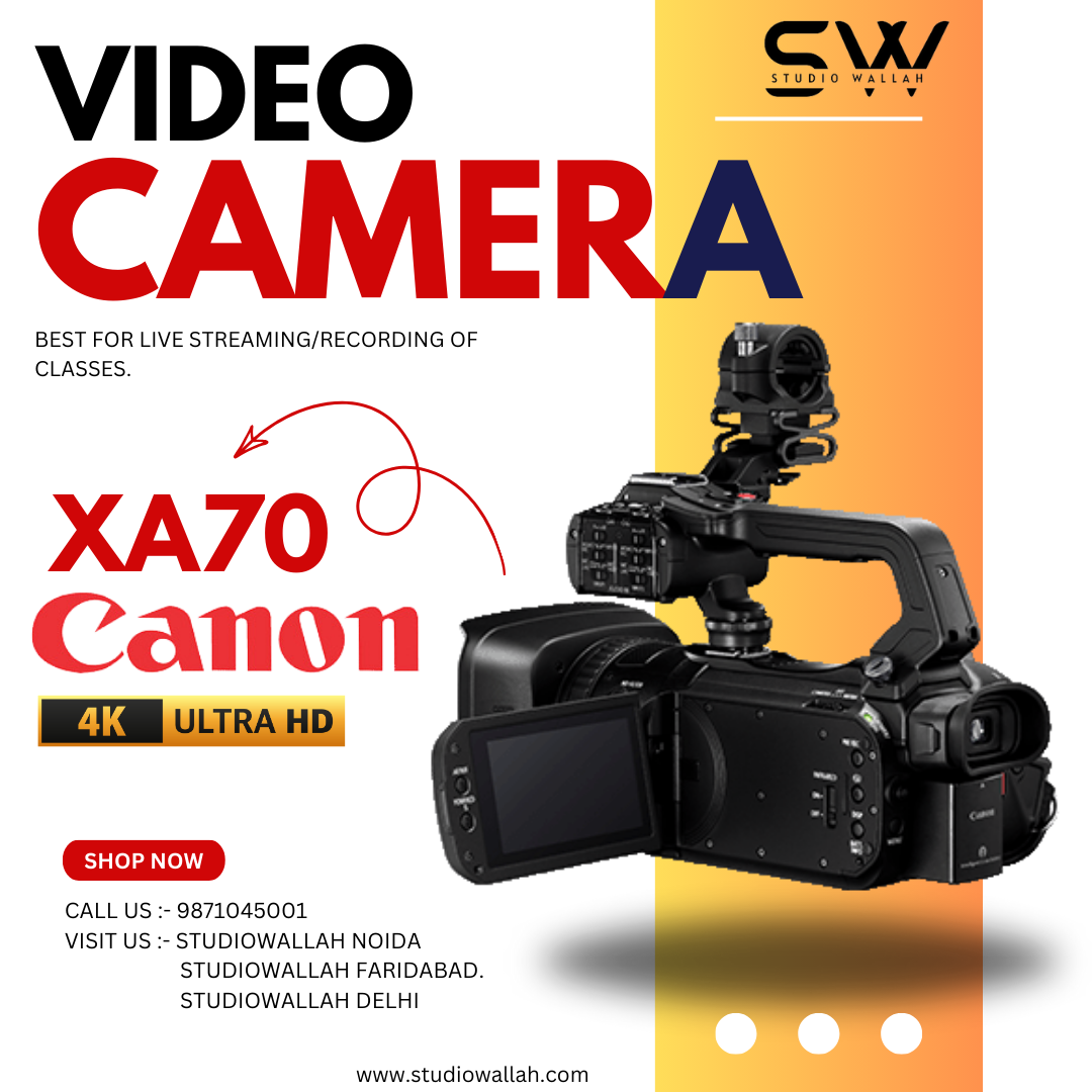 Canon XA70 Camcorder Studiowallah