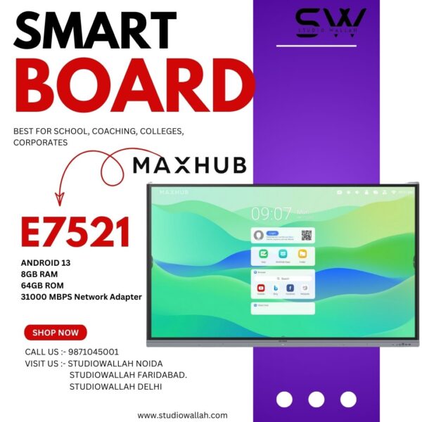 Maxhub Android 13 Smart Board Website India