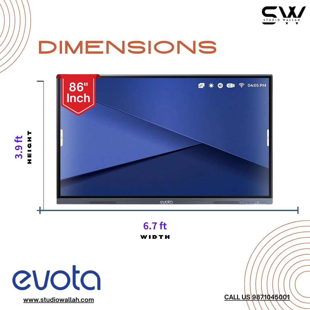 Evota Android 14 Digital board 86 Inch