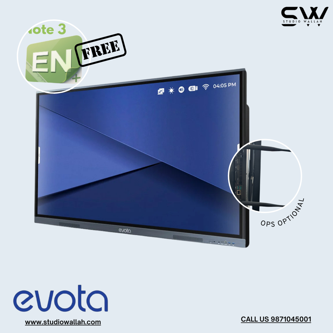 Evota Android 14 Smart Board Studiowallah